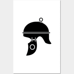 Republican Roman Helmet (Black) Posters and Art